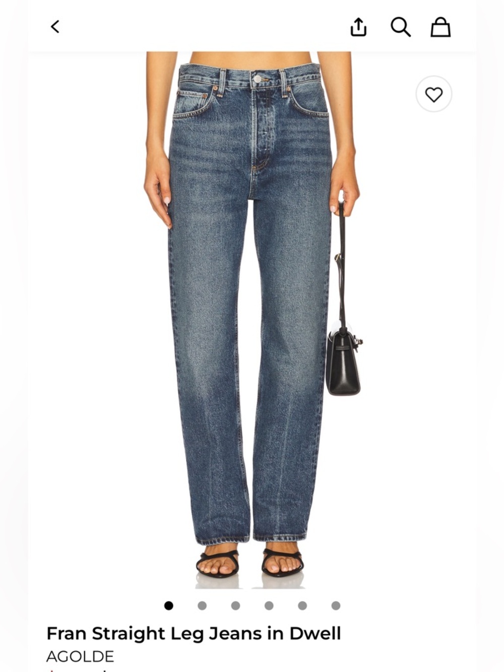 Agolde Straight Leg Jeans in Dwell Blue